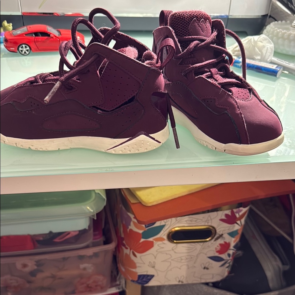 Kids Maroon Sneakers